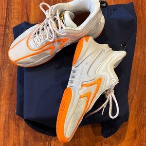 Nike Orange and Grey Kids Sneakers